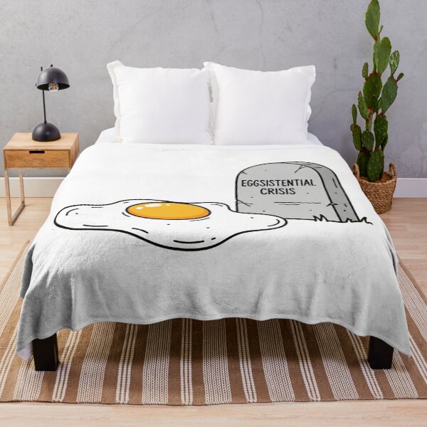 Item preview, Eggsistential Crisis Fried Egg Gravestone designed and sold by Owcomm.