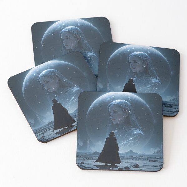 Item preview, Blue Vader Faces Cosmic Goddess Woman Planet designed and sold by ART ATTACK ZONE.