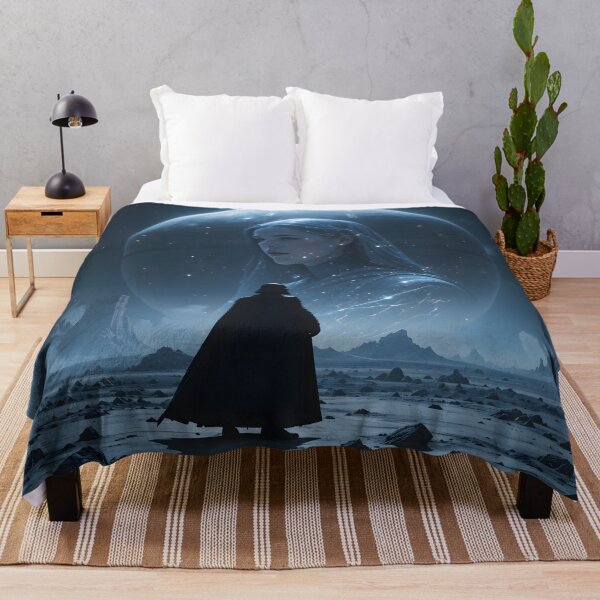 Item preview, Blue Vader Faces Cosmic Goddess Woman Planet designed and sold by ART ATTACK ZONE.