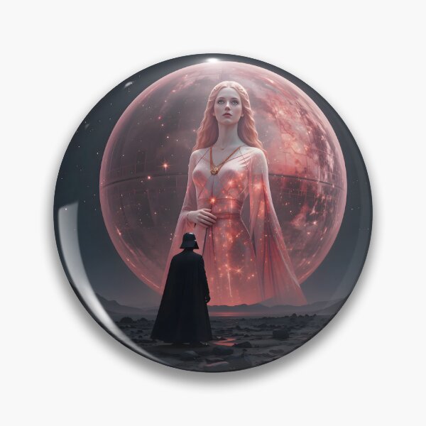 Item preview, Darth Vader Faces Cosmic Goddess Woman Planet Art designed and sold by ART ATTACK ZONE.