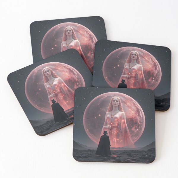 Item preview, Darth Vader Faces Cosmic Goddess Woman Planet Art designed and sold by ART ATTACK ZONE.