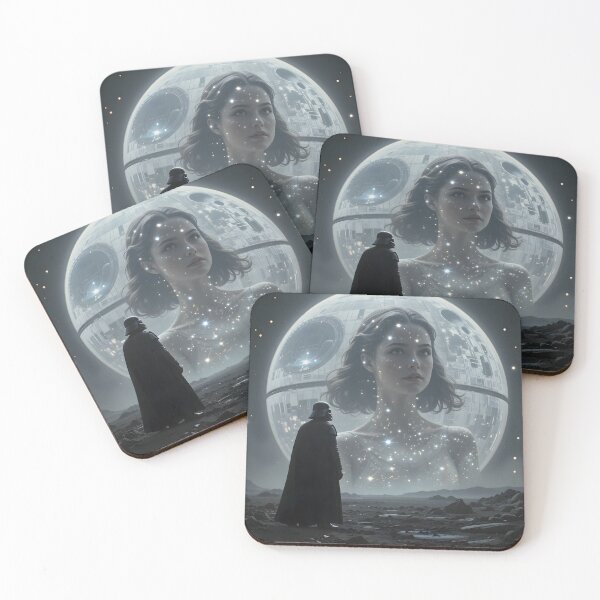 Item preview, R2 D2 Vader Faces Cosmic Goddess Woman Planet designed and sold by ART ATTACK ZONE.