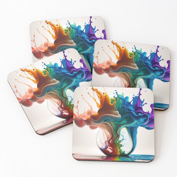 Item preview, Rainbow of Acrylic Ink in Water Color Explosion designed and sold by urzga.