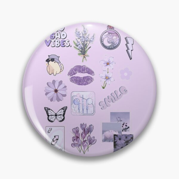 Item preview, Purple Aesthetic Sticker Pack – Cute Lavender Vibes & Minimal Graphics designed and sold by Doodle Drift .