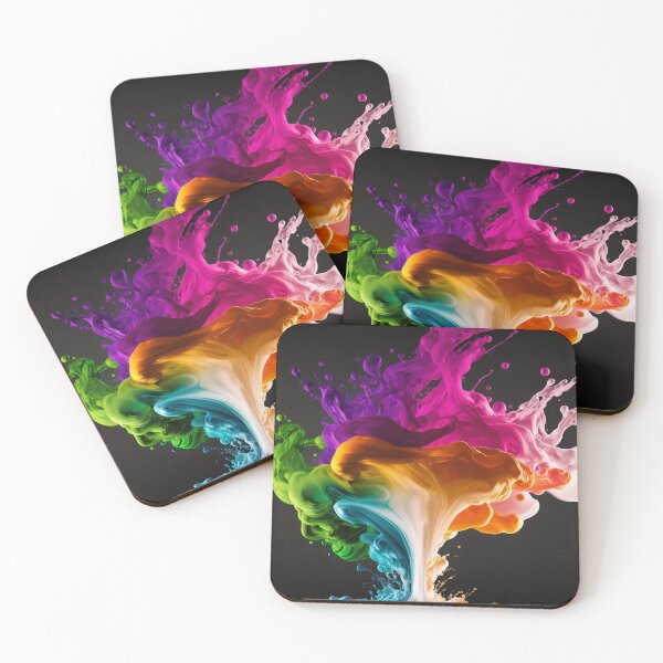 Item preview, Rainbow of Acrylic Ink in Water Color Explosion. designed and sold by urzga.