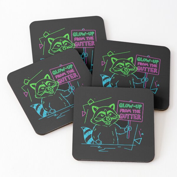 Item preview, Glow-Up From The Gutter Raccoon designed and sold by Owcomm.