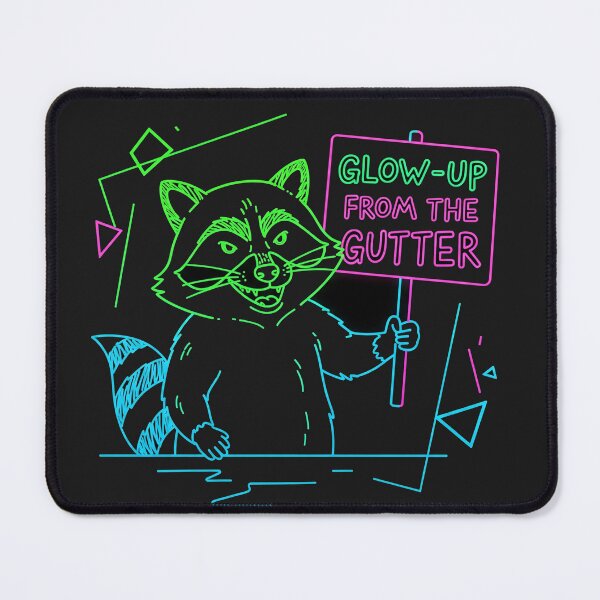 Item preview, Glow-Up From The Gutter Raccoon designed and sold by Owcomm.