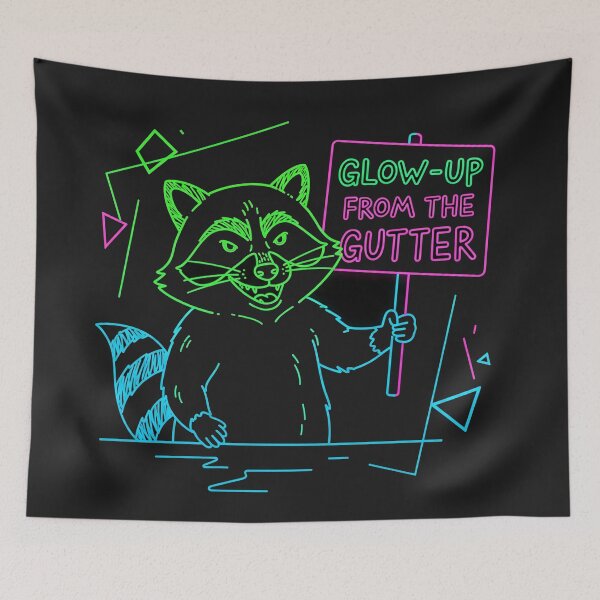 Item preview, Glow-Up From The Gutter Raccoon designed and sold by Owcomm.