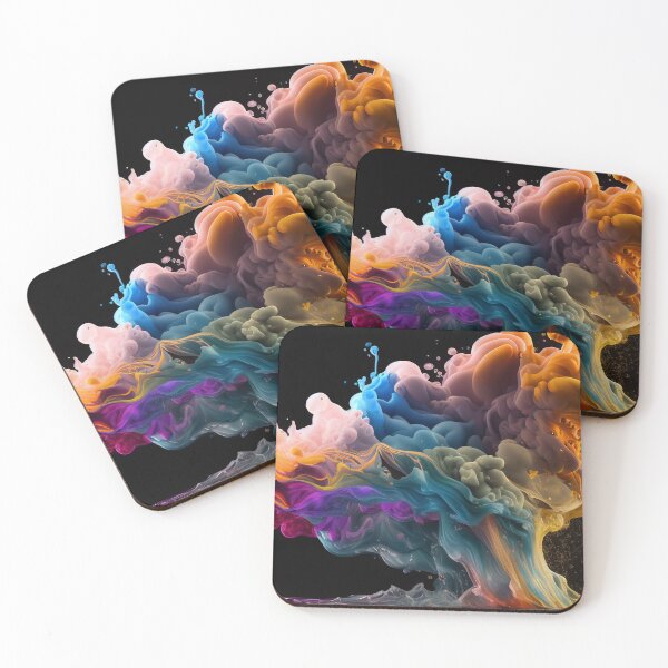 Item preview, Rainbow of Acrylic Ink in Water Color Explosion. designed and sold by urzga.