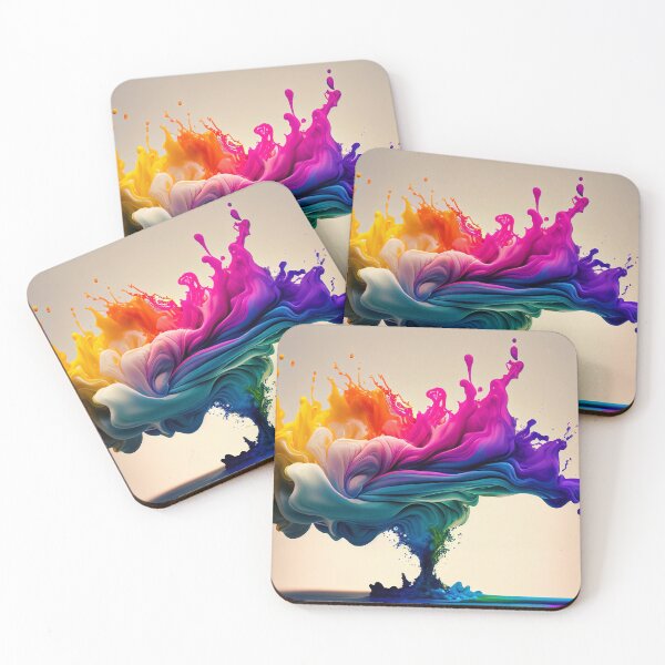 Item preview, Rainbow of Acrylic Ink in Water Color Explosion designed and sold by urzga.