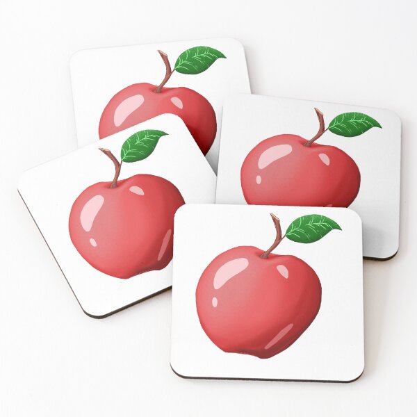 Item preview, Red apple with leaf designed and sold by MilediVinter.
