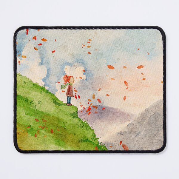 Item preview, Girl on the edge of the mountain designed and sold by olenafomina.