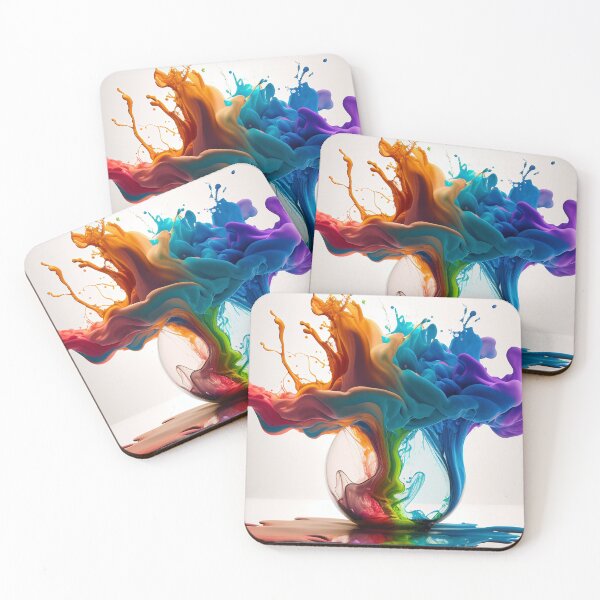 Item preview, Rainbow of Acrylic Ink in Water Color Explosion designed and sold by urzga.