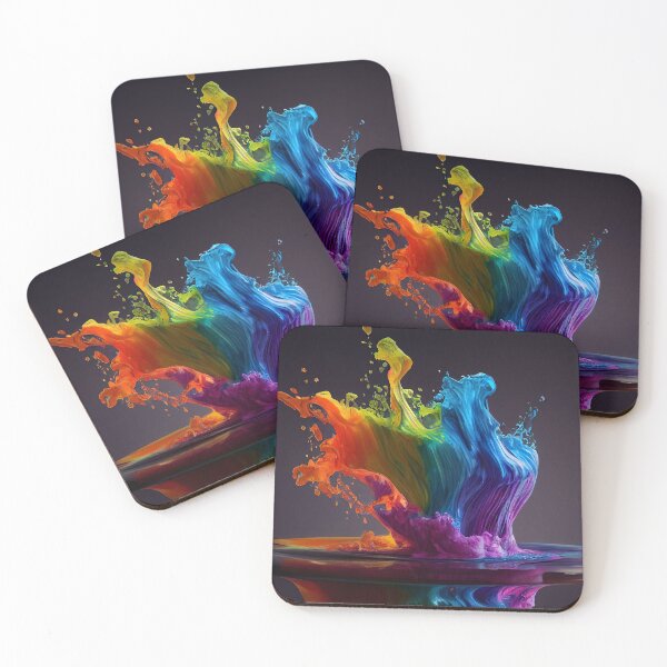 Item preview, Rainbow of Acrylic Ink in Water Color Explosion designed and sold by urzga.