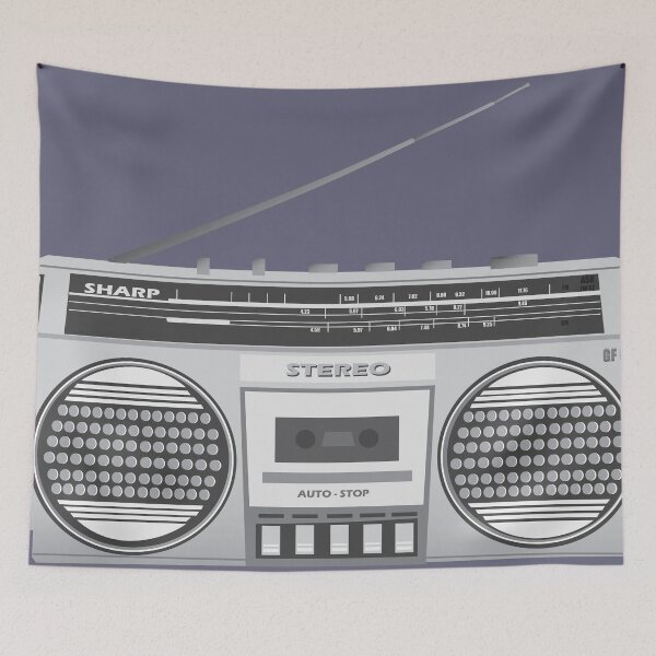 Item preview, Boom Box retro 1980's designed and sold by ASKEW GRAPHICS.