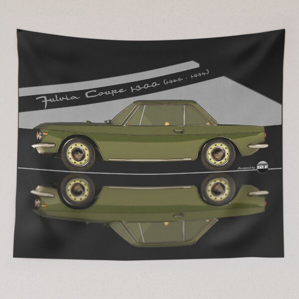 Item preview, Fulvia Coupé 1300 - 1965 -1974 - (Verde Cascine) – Rally Roots in Style designed and sold by Azaziel.