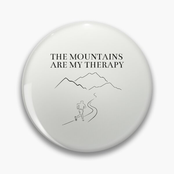 Item preview, mountains are my therapy - minimalist trail running designed and sold by CypisDesign.
