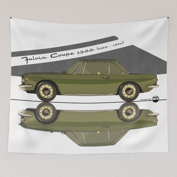 Item preview, Fulvia Coupé 1300 - 1965 -1974 - (Verde Cascine) – Rally Roots in Style designed and sold by Azaziel.