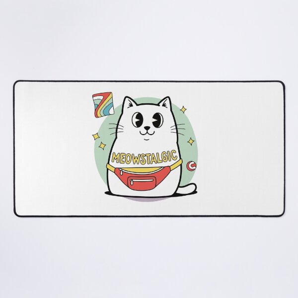 Item preview, Meowstalgic Cat with Fanny Pack designed and sold by Owcomm.