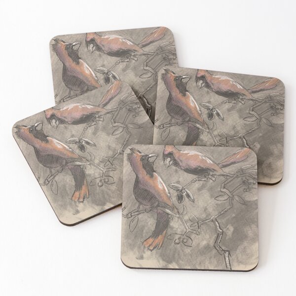 Item preview, Coffee and Cardinals  designed and sold by BirdsofBurbs.