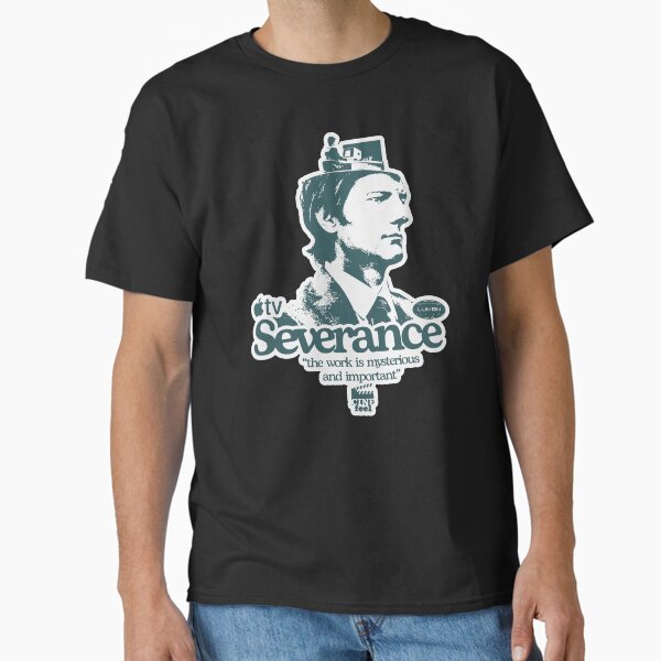 Item preview, Severance – T-Shirt mit Zitat „Invisible Leash“ von Mark Scout II designed and sold by CineFeelDesign.