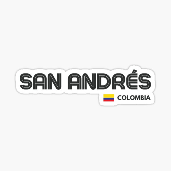 Vista previa del artículo con la obra «San Andrés - Colombia», diseñado y vendido por Sketch-Shack.