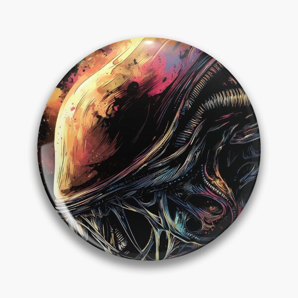 Item preview, Xenomorph Alien Franchise Romulus Sci-fi colorful design designed and sold by Senpaiwaves.