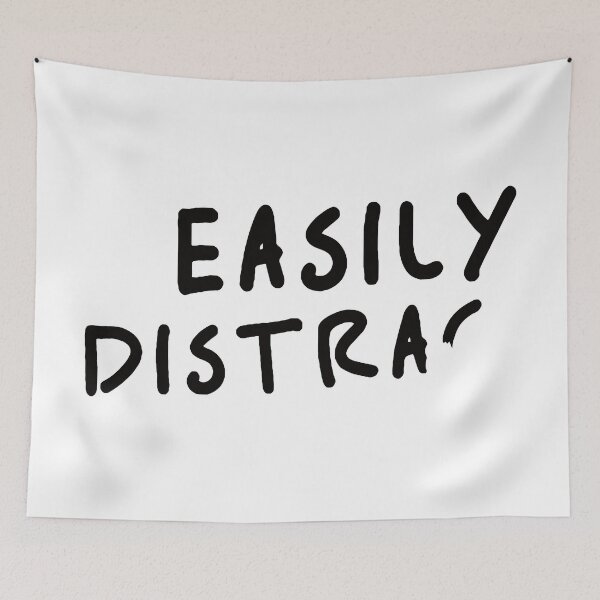 Item preview, Easily Distracted designed and sold by Angry Swan Designs.
