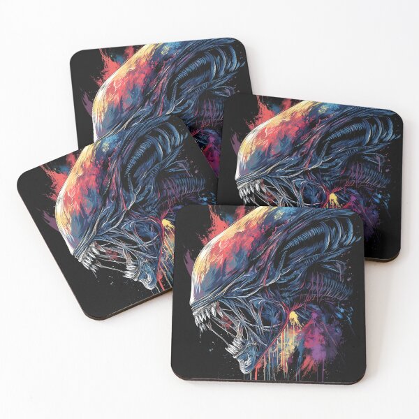 Item preview, Xenomorph Alien Franchise Romulus Sci-fi colorful design designed and sold by Senpaiwaves.