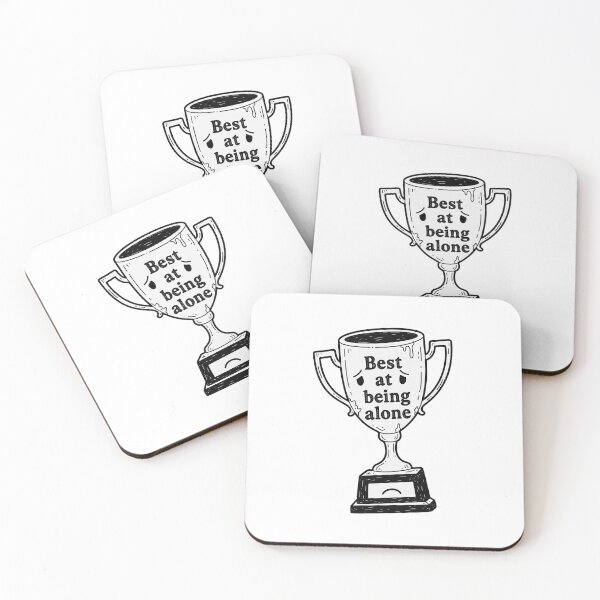 Item preview, Best at Being Alone Trophy designed and sold by Owcomm.