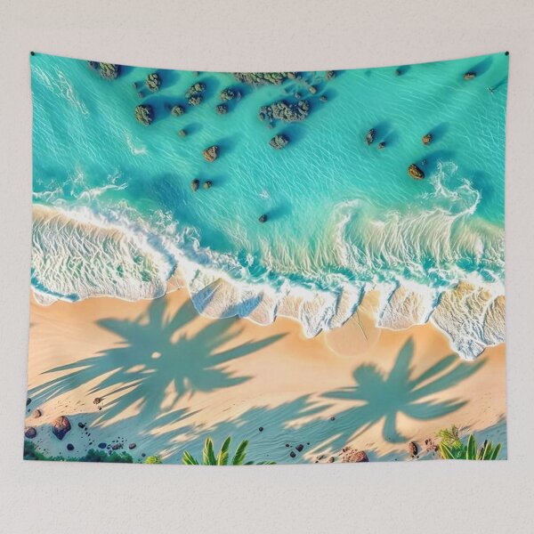 Item preview, Tropical Paradise Shoreline – Aerial Coastal Serenity designed and sold by Josinta.