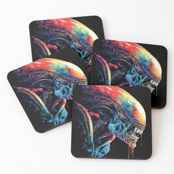 Item preview, Xenomorph Alien Franchise Romulus Sci-fi colorful design designed and sold by Senpaiwaves.