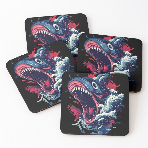 Item preview, Oceanic beast surrounded by red splashes designed and sold by JustaKiss822.