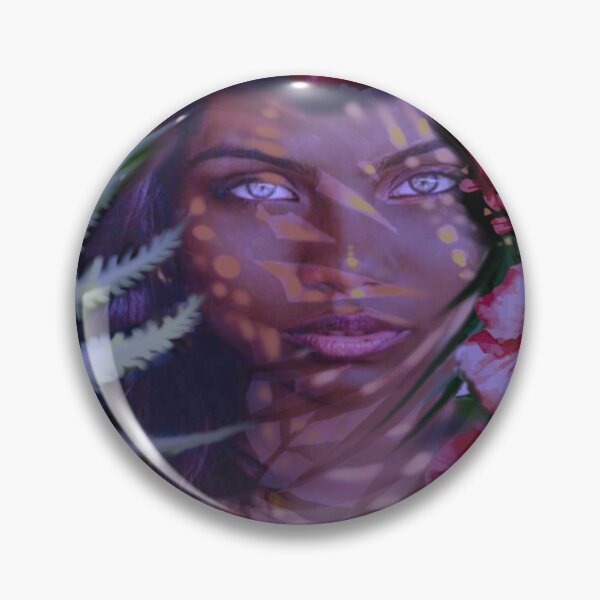Item preview, Polynesian goddess with hibiscus and ferns  designed and sold by Mikekobo.
