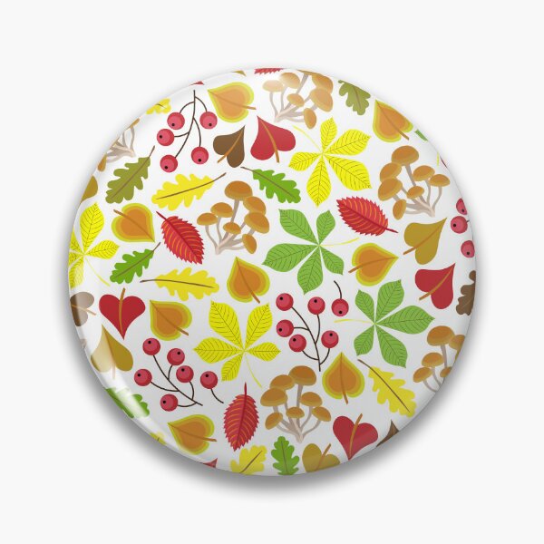 Item preview, Berries, mushrooms, colorful autumn leaves, white background. Seamless floral pattern-149. designed and sold by Natalya Alexandrou.
