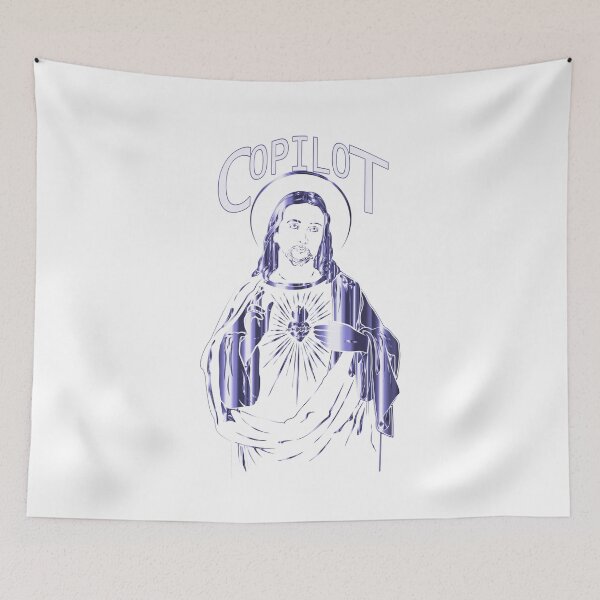 Item preview, Jesus Is My Copilot – Faith-Fueled Inspirational Design for Christian Believers Blue Colour designed and sold by ArtsyExplorer.