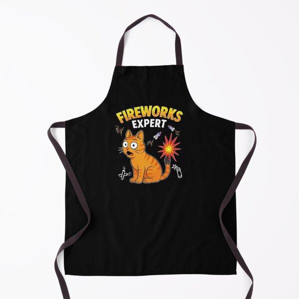 Item preview, Fireworks Expert Scared Cat Singed Tail designed and sold by Betsytiptoe.