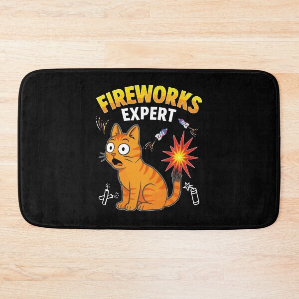 Item preview, Fireworks Expert Scared Cat Singed Tail  designed and sold by Betsytiptoe.