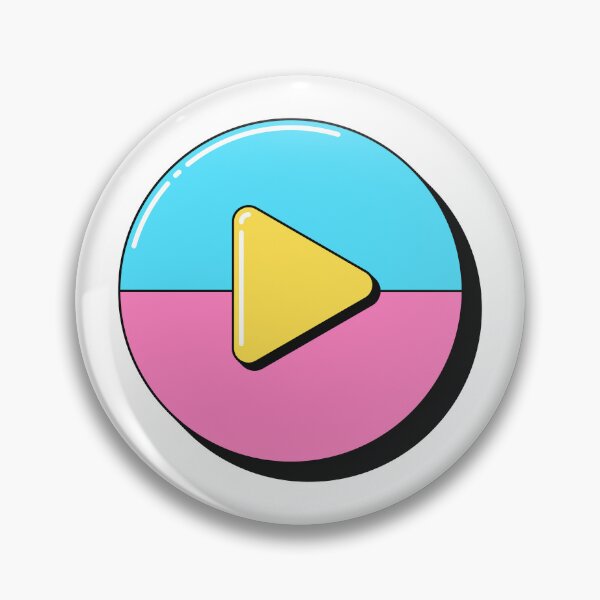 Item preview, Colorful play button illustration, pop art designed and sold by artskill2k17.