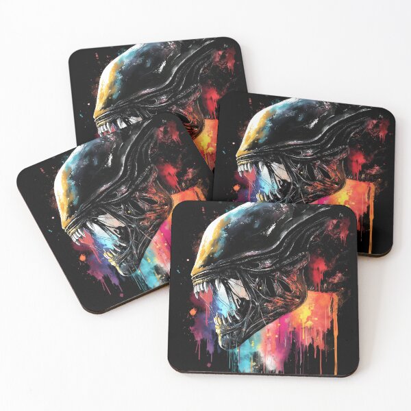 Item preview, Xenomorph Alien Franchise Romulus Sci-fi colorful design designed and sold by Senpaiwaves.