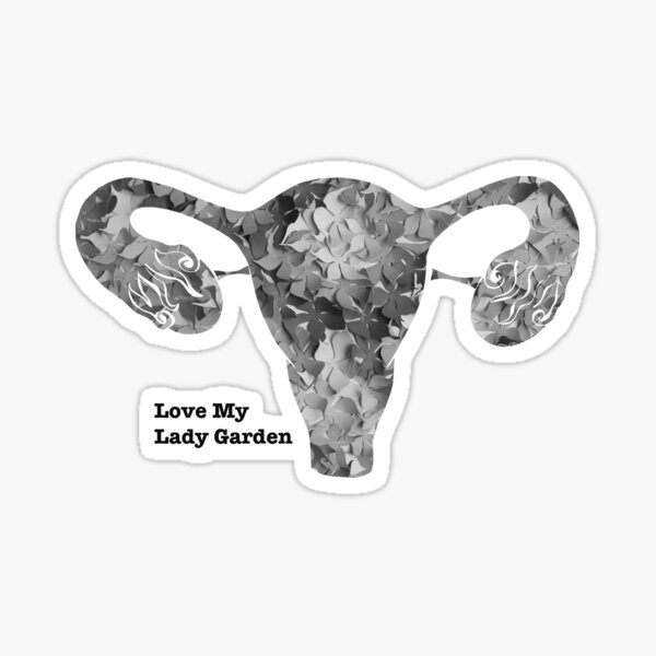 The Lady Garden Black and White Sticker