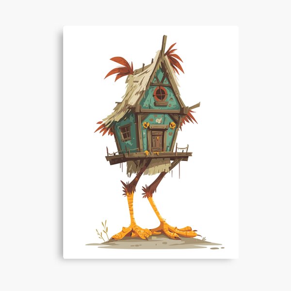 Item preview, Chicken Legs Baba Yaga Hut designed and sold by bapupa.