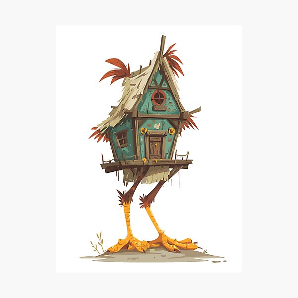 Item preview, Chicken Legs Baba Yaga Hut designed and sold by bapupa.