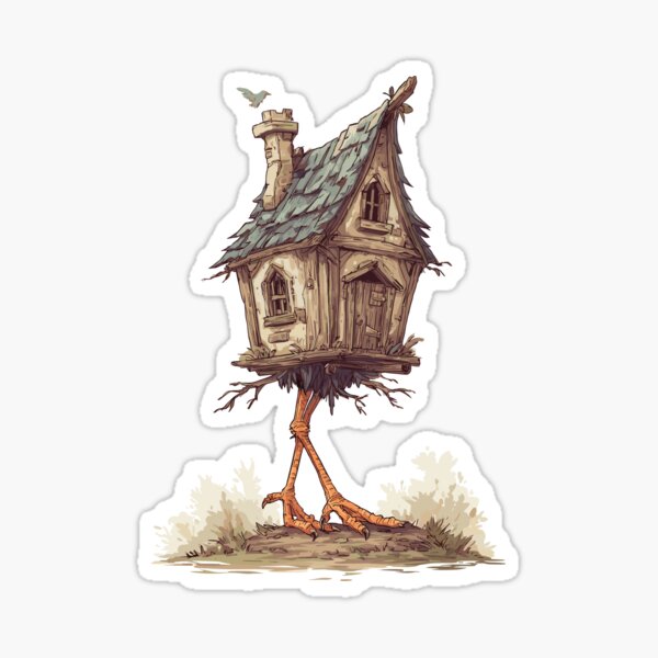 Artikel-Vorschau von Gruselige Baba-Jaga-Hütte, designt und verkauft von bapupa.