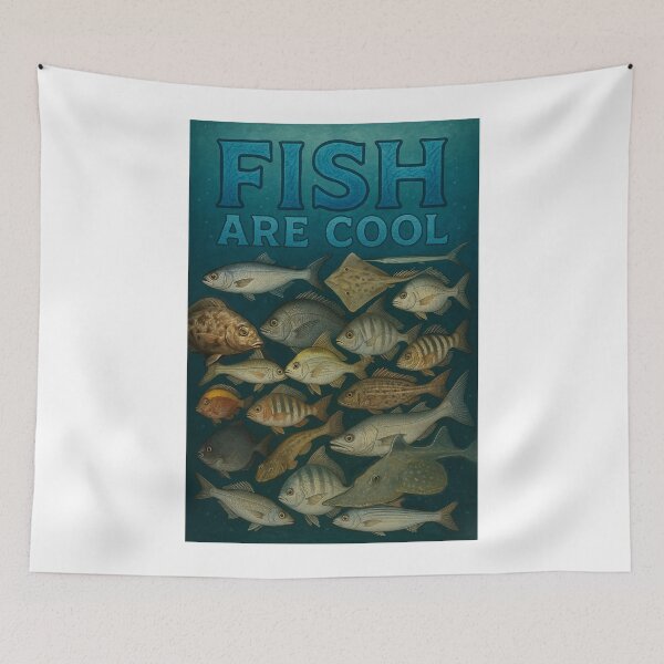Item preview, Fish are Cool! 1 designed and sold by GrassoGraphics.