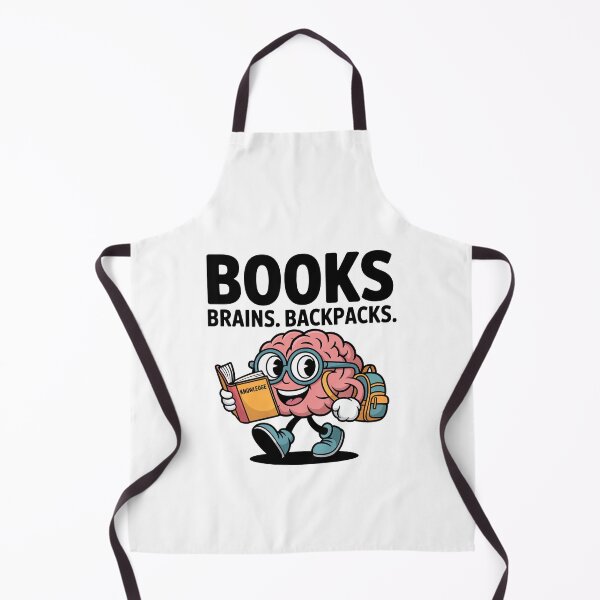 Aperçu de l'œuvre Livres Cerveaux Sacs à dos Mignon École Cerveau créée et vendue par MagicWander.