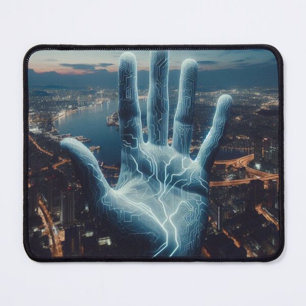 Item preview, Invisible Hand – Outlined by Electricity Surreal Power Art designed and sold by ashokreddy343.