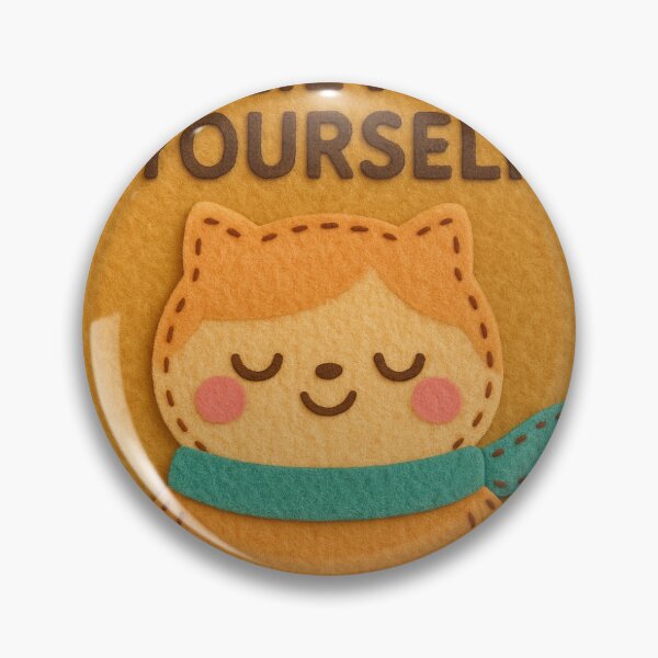 Item preview, "Cute Felt Cat with Positive Message" designed and sold by RJF-ANTG.