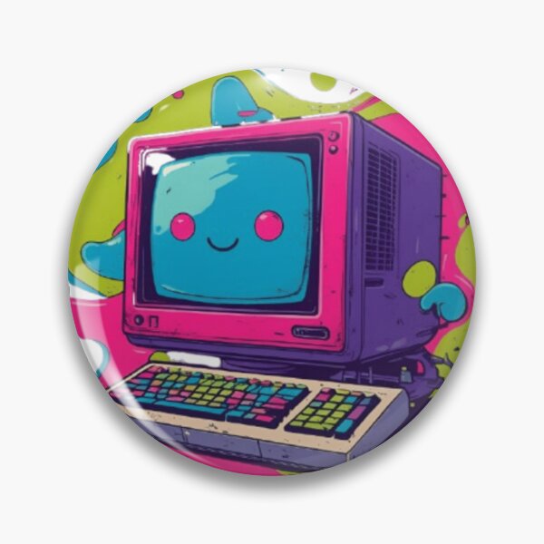 Item preview, Retro Happy Computer 90s Y2K Vibe designed and sold by LUSHLOOMS.