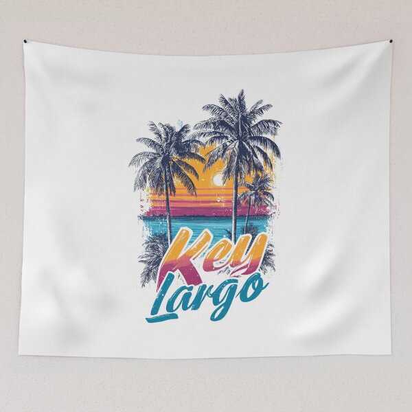 Item preview, Key Largo Florida Retro Sunset designed and sold by Blurbean.